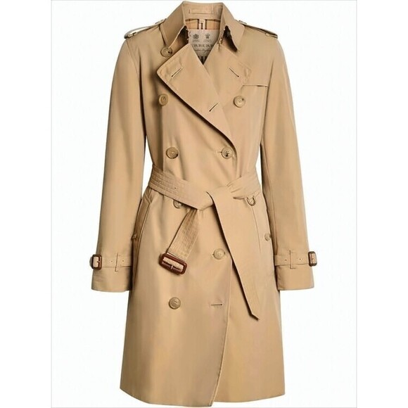 Burberry Jackets & Blazers - Burberry Double-Breasted Trench Coat With Distinctive Check Hood - NWT